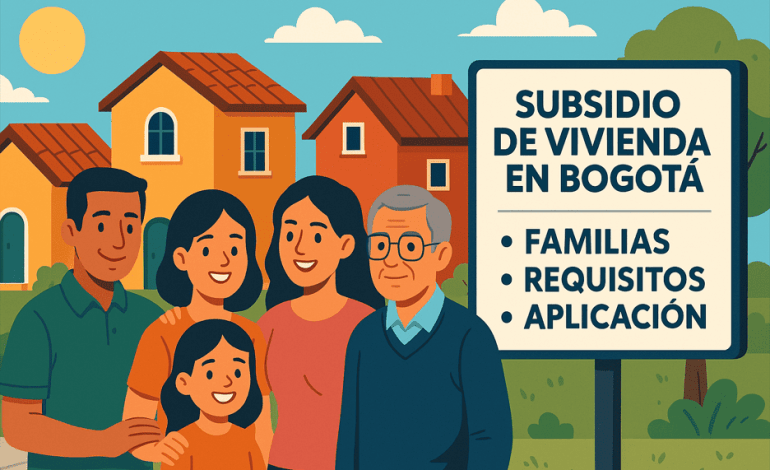 ¡Ojo a su bolsillo! Subsidios de vivienda en Bogotá: Conozca los requisitos y cómo aplicar