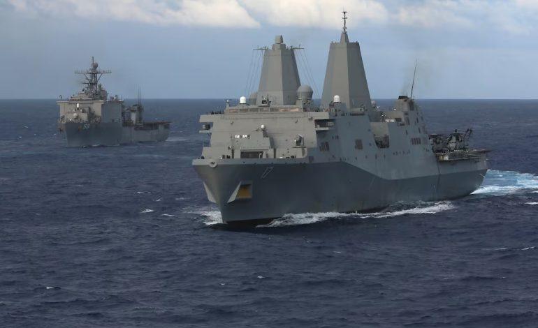 Escuadrón anfibio de EE. UU. se aproxima a Venezuela con tres buques de guerra