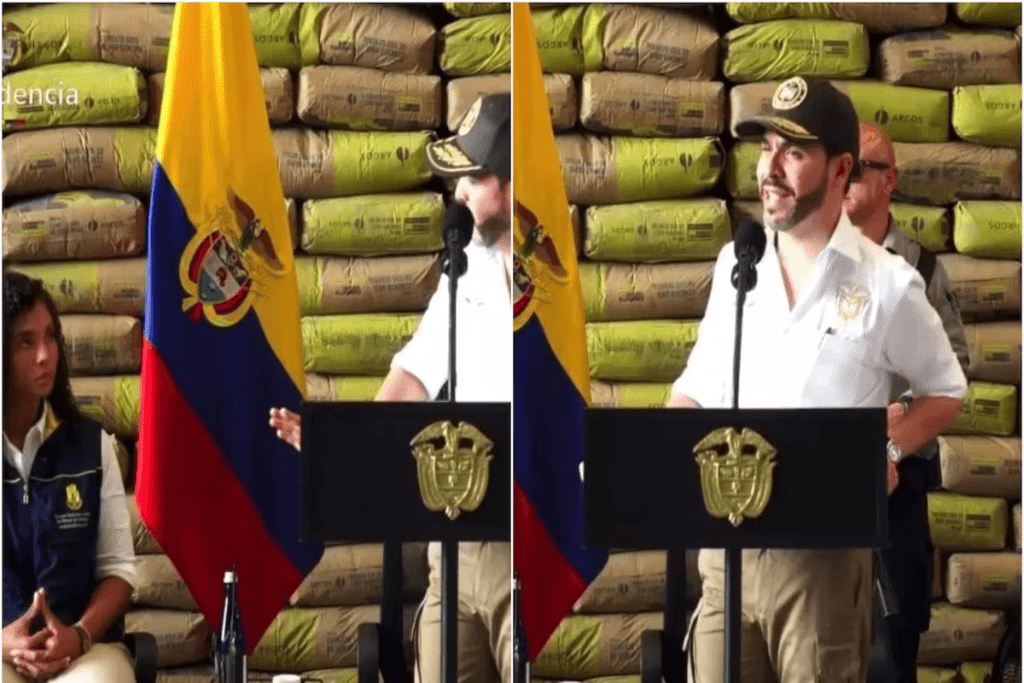 Abelardo De La Espriella y Nubia Córdoba durante evento de reconstrucción en Chocó