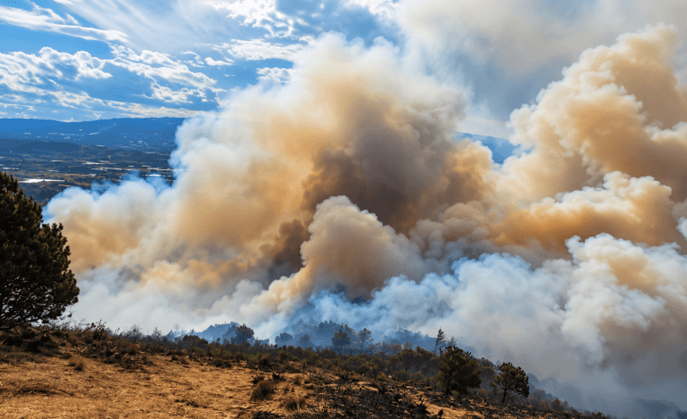 Incendio en Villa de Leyva sigue activo